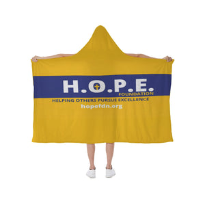 HOPE Hooded blanket With Soft Fleece Lining
