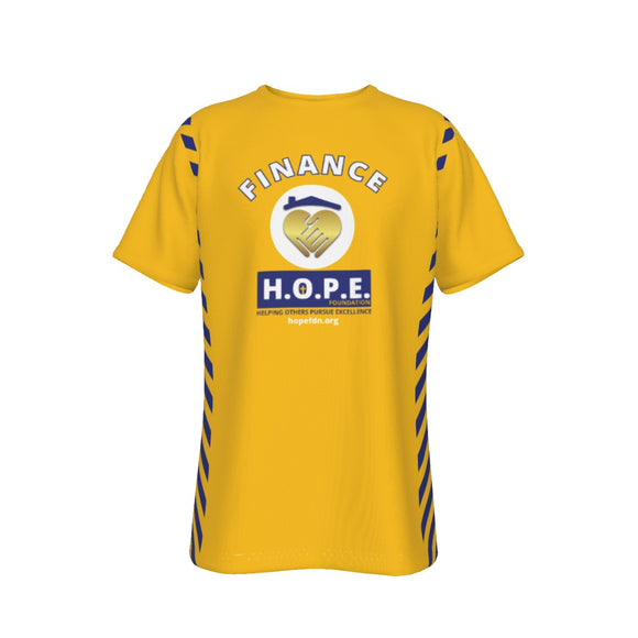 HOPE STAFF FINANCE All-Over Print O-Neck T-Shirt