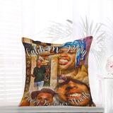Caleb Memorial Pillow Cover | Linen cotton type fabric