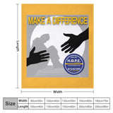 HOPE Make A Difference Ultra-Soft Flannel Blanket